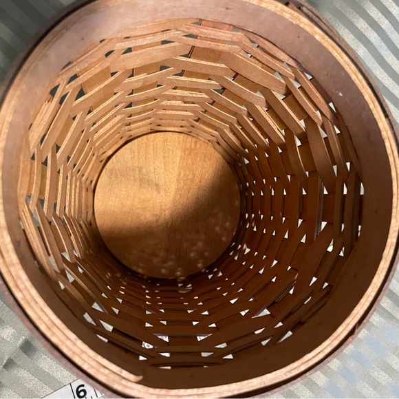 Longaberger Brown and Tan Woven Basket - Picture 8 of 8